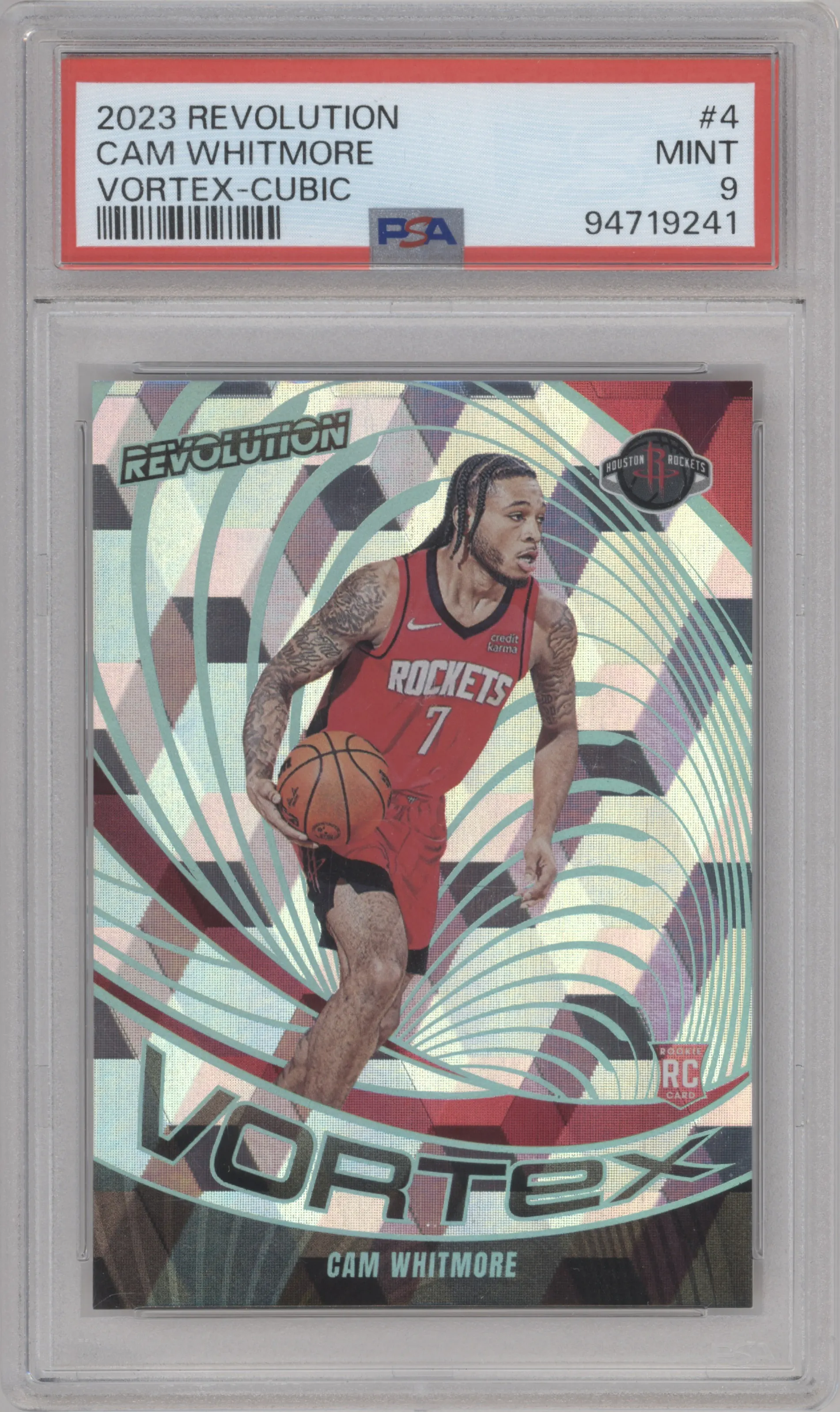 2023 Panini Revolution Vortex Cam Whitmore Cubic PSA 9