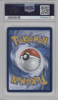 Mewtwo VSTAR from the 2023 Pokemon SWSH set graded by PSA and given an overall grade of 9.