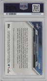 JuJu Watkins from the 2024 Topps Now set featuring a Blue parallel graded by PSA and given an overall grade of 9.