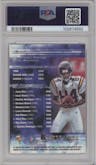 Randy Moss from the 1999 Topps Finest set graded by PSA and given an overall grade of 9.