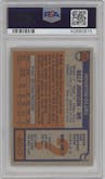 Billy Johnson from the 1976 Topps set graded by PSA and given an overall grade of 9.