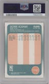 Dennis Rodman from the 1988-89 Fleer set graded by PSA and given an overall grade of 8.