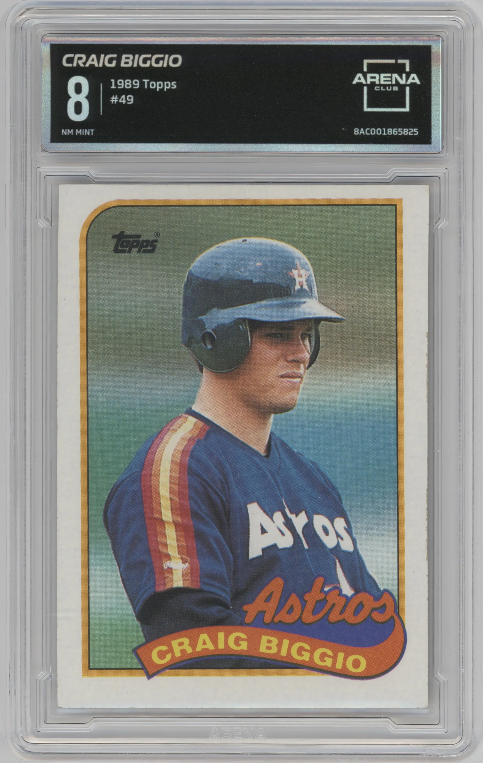 1989 Topps Craig Biggio ARENA CLUB 8