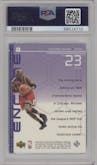 Michael Jordan from the 1998-99 Upper Deck Encore set graded by PSA and given an overall grade of 9.