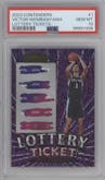 Victor Wembanyama from the 2023-24 Panini Contenders set graded by PSA and given an overall grade of 10.