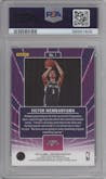 Victor Wembanyama from the 2023-24 Panini Contenders set graded by PSA and given an overall grade of 10.