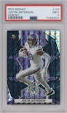 Justin Jefferson  from the 2022 Panini Mosaic set featuring a Genesis parallel graded by PSA and given an overall grade of 9.