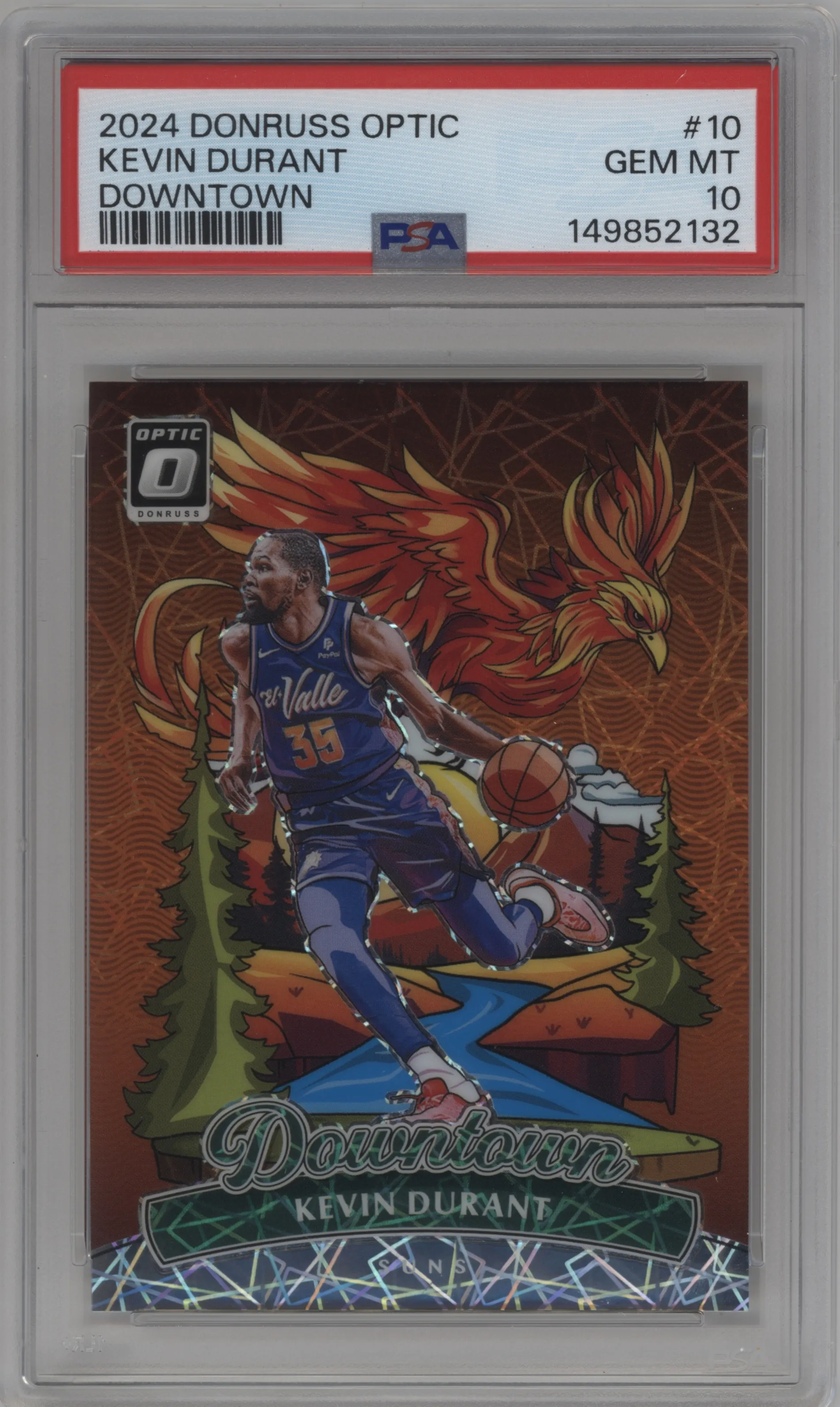 2024 Donruss Optic Downtown Kevin Durant #10 PSA 10