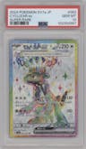 Cyclizar ex from the 2024 Pokemon SV JPN set graded by PSA and given an overall grade of 10.