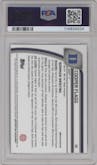 Cooper Flagg from the 2024-25 Bowman University Chrome set graded by PSA and given an overall grade of 10.