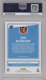 Joe Burrow from the 2020 Panini Donruss set graded by PSA and given an overall grade of 10.
