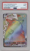Pikachu VMAX from the 2020 Pokemon SWSH set graded by PSA and given an overall grade of 9.