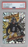 Kenny Pickett from the 2023 Panini Absolute set graded by PSA and given an overall grade of 10.