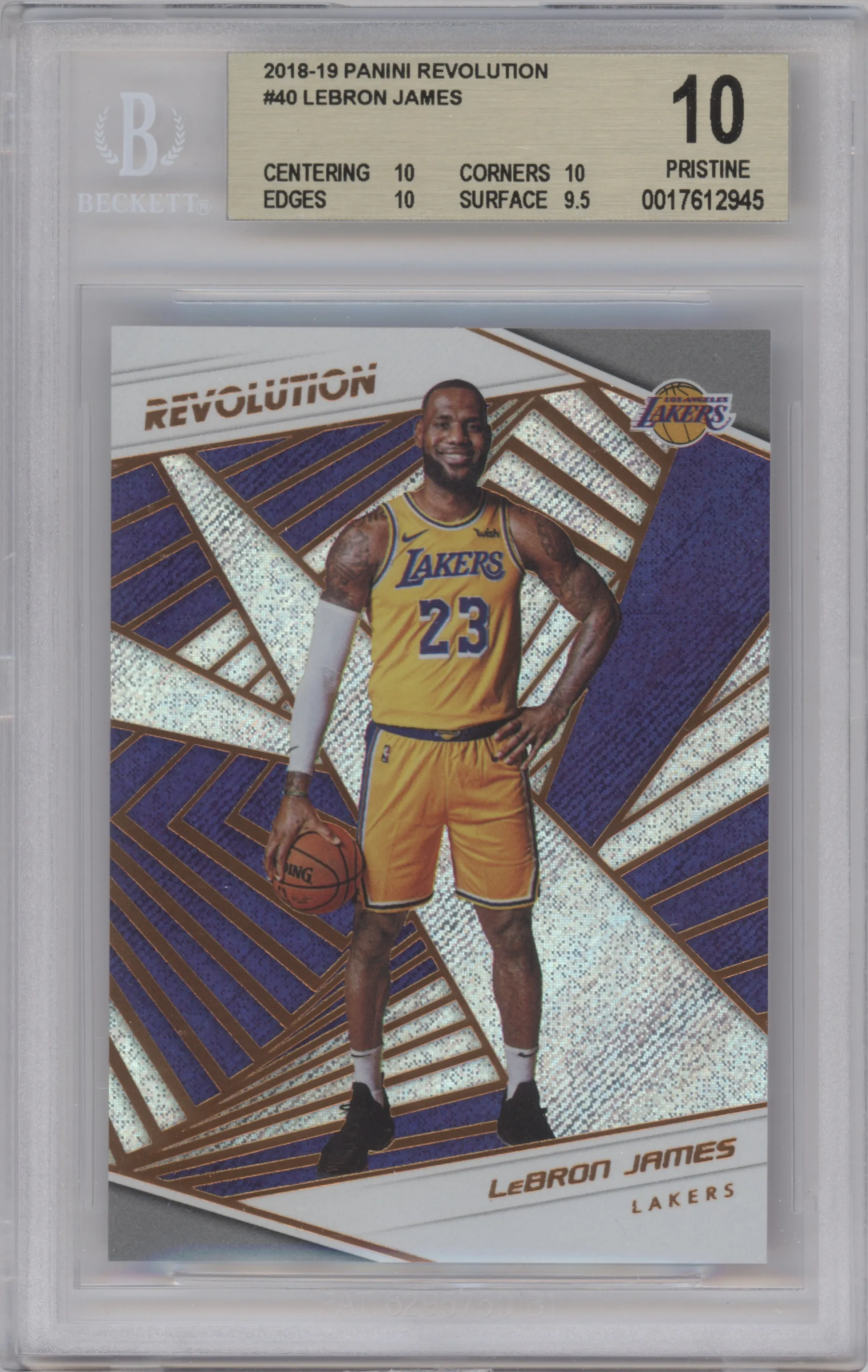 2018 Panini Revolution LeBron James BGS 10