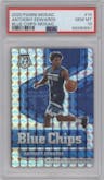 Anthony Edwards from the 2020-21 Panini Mosaic set featuring a Mosaic parallel graded by PSA and given an overall grade of 10.