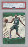 Jayson Tatum from the 2017-18 Panini Revolution set graded by PSA and given an overall grade of 10.