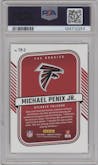 Michael Penix Jr. from the 2024 Donruss set graded by PSA and given an overall grade of 10.