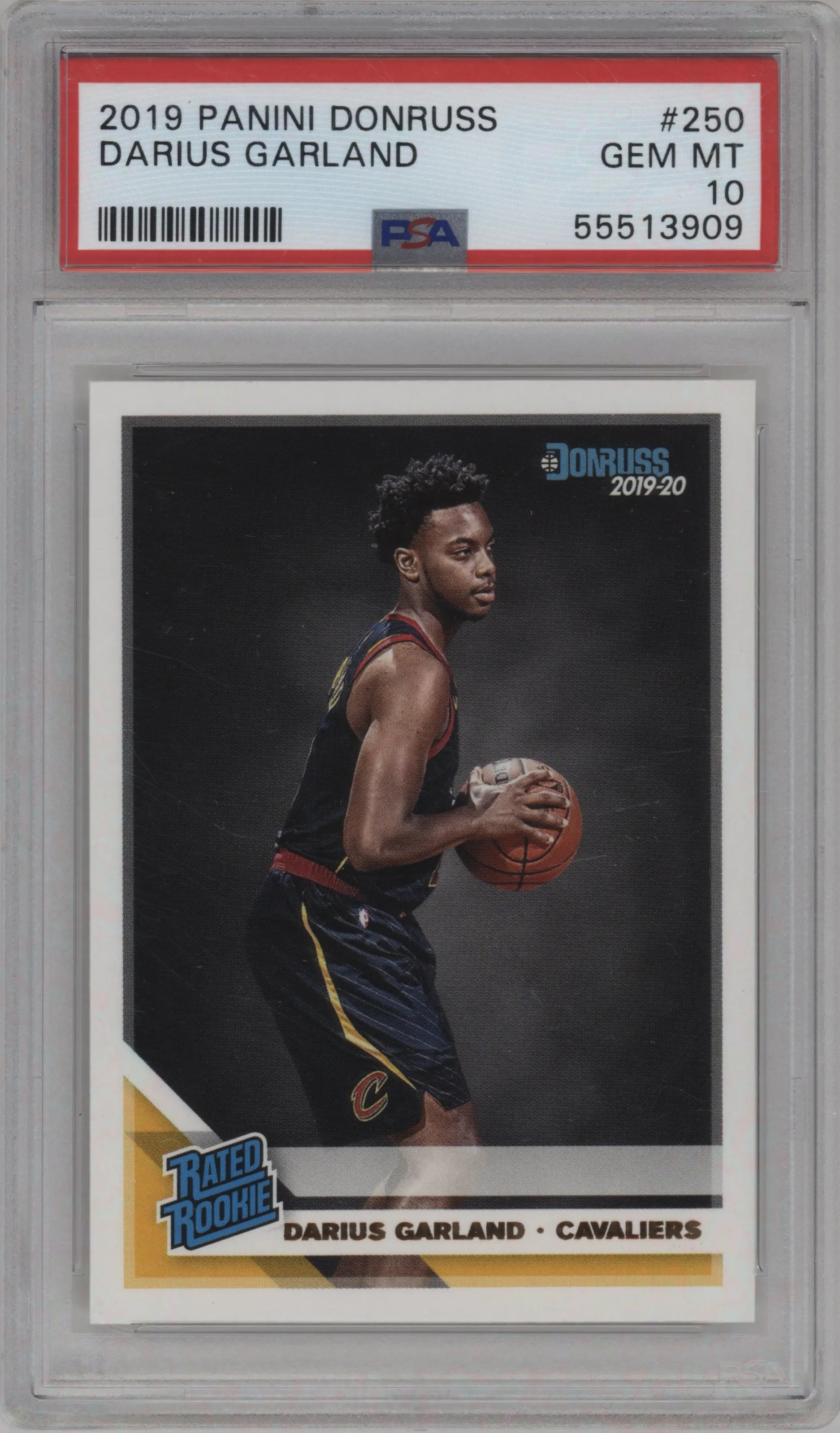 2019 Panini Donruss Rated Rookie Darius Garland PSA 10