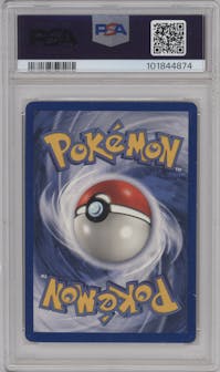 Pidgey from the 1999 Pokemon set graded by PSA and given an overall grade of 8.