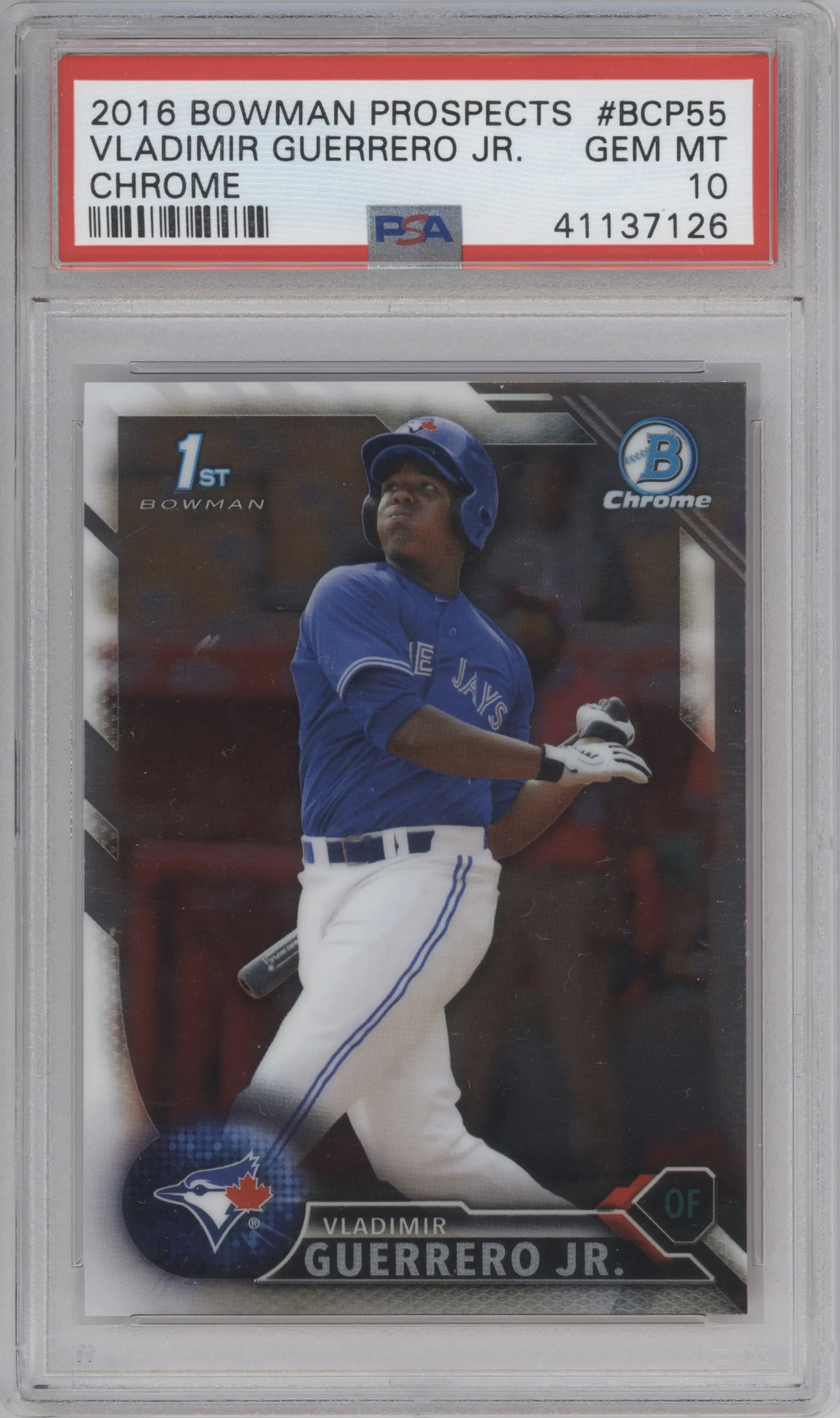 2016 Bowman Chr.Pros. Vladimir Guerrero Jr. #BCP55 PSA 10