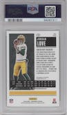 Jordan Love from the 2020 Panini Contenders set graded by PSA and given an overall grade of 10.