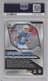 Ladd McConkey from the 2024 Panini Prizm set featuring a Silver Prizm parallel graded by PSA and given an overall grade of 10.