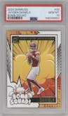 Jayden Daniels from the 2024 Donruss set graded by PSA and given an overall grade of 10.