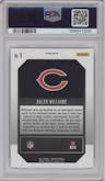 Caleb Williams from the 2024 Panini Prizm set featuring a No Huddle parallel graded by PSA and given an overall grade of 10.