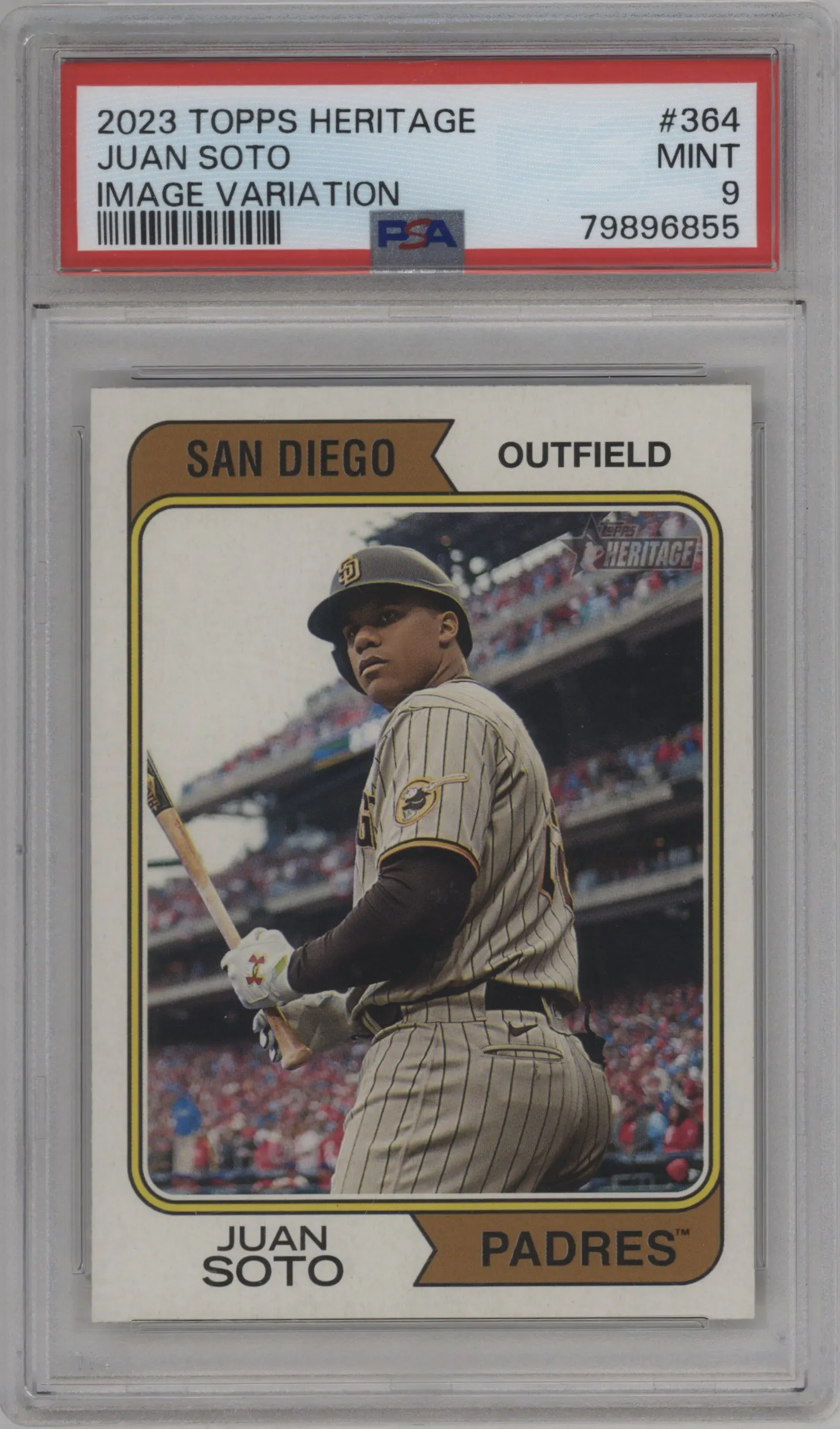 2023 Topps Heritage Variation Juan Soto PSA 9
