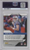 Josh Allen from the 2018 Panini Prizm set graded by PSA and given an overall grade of 10.