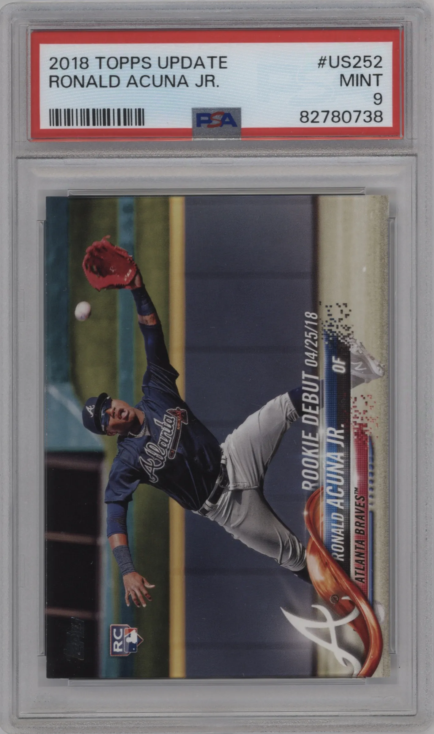 2018 Topps Update Ronald Acuna Jr. #US252 PSA 9