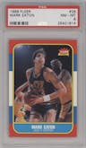 Mark Eaton from the 1986-87 Fleer set graded by PSA and given an overall grade of 8.