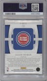 Jalen Duren from the 2022-23 Panini National Treasures set graded by PSA and given an overall grade of 8.