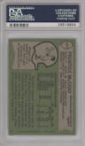 Prentice McCray from the 1978 Topps set graded by PSA and given an overall grade of 10.