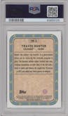 Travis Hunter from the 2023 Bowman Chrome University set graded by PSA and given an overall grade of 10.