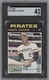 Roberto Clemente from the 1971 Topps set graded by SGC and given an overall grade of 4.