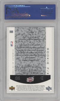 Yao Ming from the 2002-03 UD SP Authentic set graded by PSA and given an overall grade of 10.