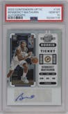 Bennedict Mathurin from the 2022-23 Panini Contenders Optic set graded by PSA and given an overall grade of 10.