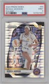Rickea Jackson from the 2024 Panini Prizm WNBA set featuring a Pulsar parallel graded by PSA and given an overall grade of 9.