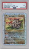 Graveler from the 2002 Pokemon  set graded by PSA and given an overall grade of 9.