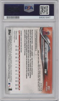 Shohei Ohtani from the 2018 Topps Update set graded by PSA and given an overall grade of 10.