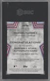 Michael Harris II from the 2023 Topps Series 1 set featuring a Black parallel graded by SGC and given an overall grade of 9.5.