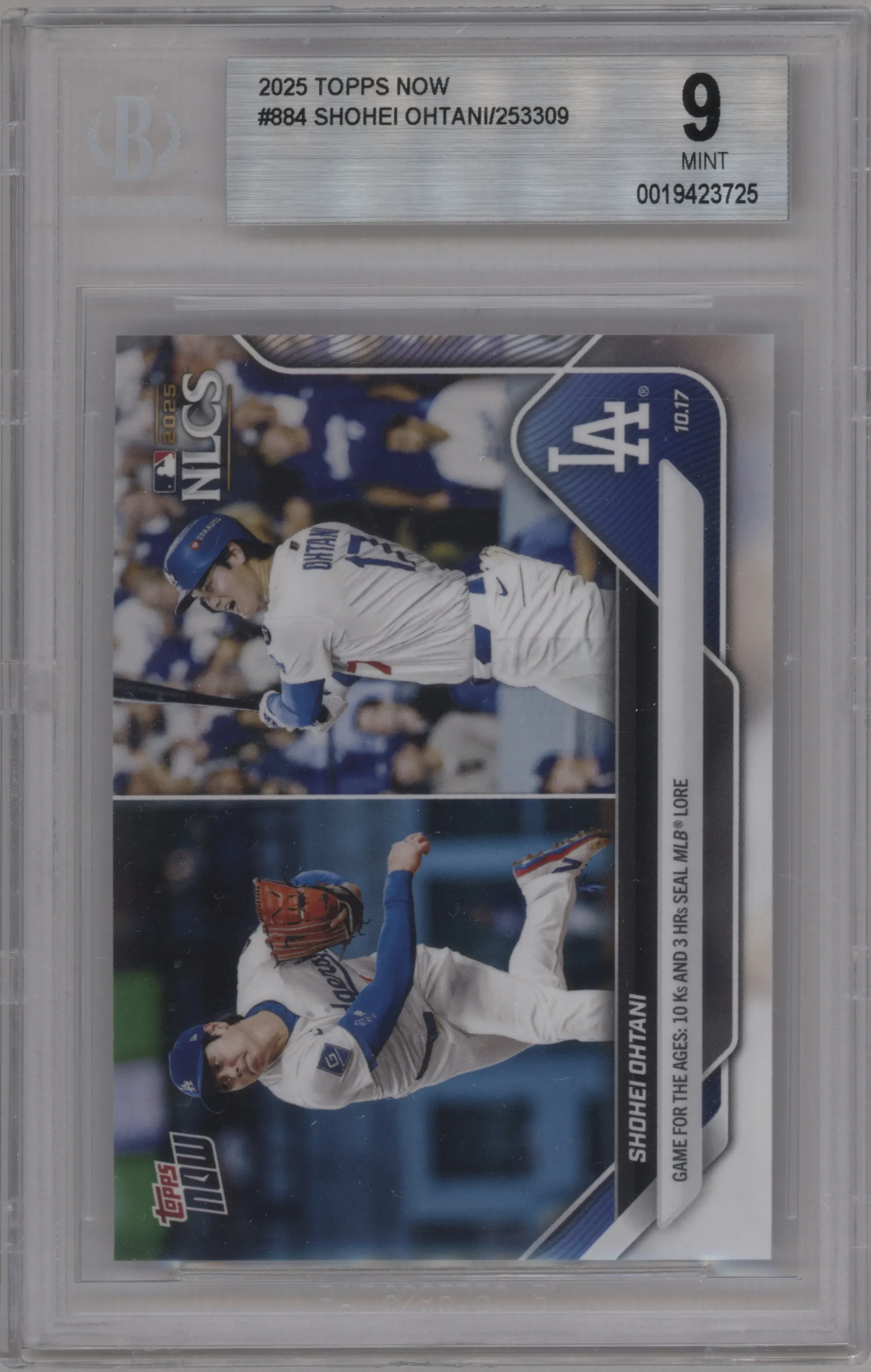 2025 Topps Now Shohei Ohtani BGS 9