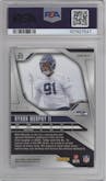 Byron Murphy II from the 2024 Panini Prizm set featuring a Navy Camo parallel graded by PSA and given an overall grade of 10.