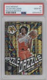 Jalen Williams from the 2022-23 Panini Mosaic set graded by PSA and given an overall grade of 10.