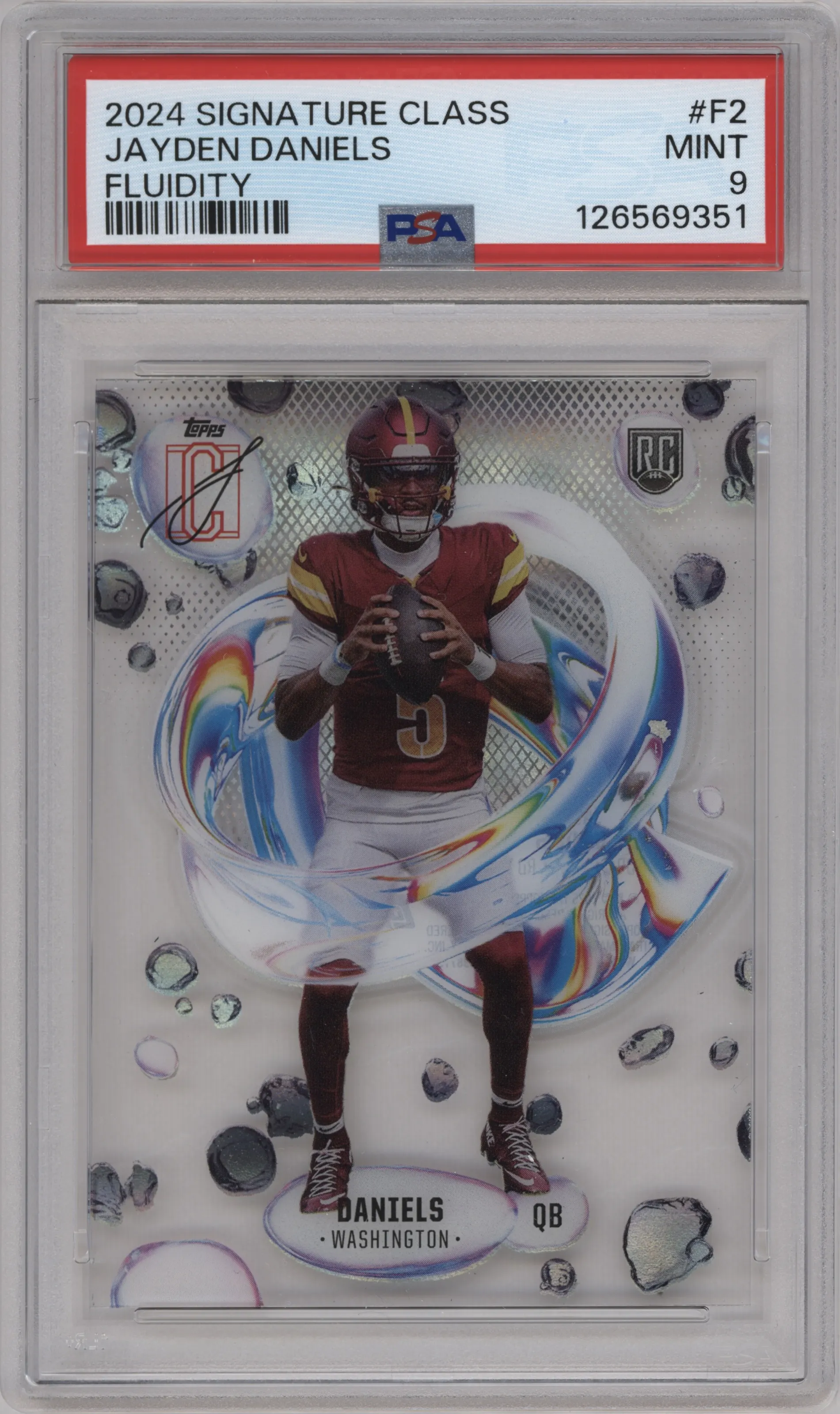 2024 Topps Signature Class Fluidity Jayden Daniels PSA 9