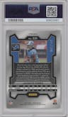 Jahmyr Gibbs from the 2023 Panini Prizm set featuring a Orange Prizm parallel graded by PSA and given an overall grade of 10.