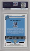 Ja Morant from the 2019-20 Panini Donruss Optic set featuring a Fanatics Box Set parallel graded by PSA and given an overall grade of 10.
