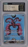 Galarian Moltres from the 2022 Pokemon SWSH JPN set graded by CSG and given an overall grade of 10.
