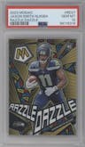Jaxon Smith-Njigba from the 2023 Panini Mosaic set graded by PSA and given an overall grade of 10.
